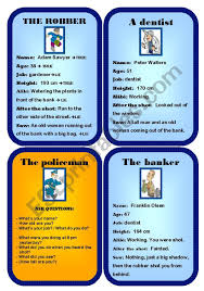 With instant account opening, virtual debit card and zero balance requirements, experience the future of banking. Bank Robbery Game A Role Play Esl Worksheet By Mesi