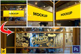 Download Free Window Glass Sticker Decal Mockup On Behance