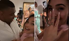 Mabel is engaged! BRIT award winner celebrates with lavish party as she  cosies up to fiancé Preye Crooks and shows off her HUGE diamond ring