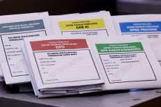 Photo Five Colored Ballot Papers The Jakarta Post