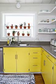 Yellow Beautiful Kitchen Cabinets Kitchen Remodel Kitchen Remodel Countertops