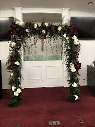 You can send your sympathy in the guestbook provided and share it with the family. Beautiful Winter Wedding Arch Decorated For You Decorated Wedding Rentals Available For You Flowers By Ta Winter Wedding Arch Wedding Arch Wedding Rentals