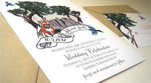 Fox Wedding Invitation Sample Wedding Invitation Samples Illustrated Wedding Invitations Fox Wedding