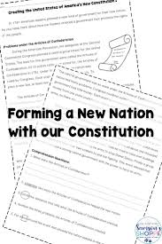 Forming A New Nation With The Constitution Nonfiction Article And Activity Teaching Constitution Nonfiction Articles Upper Elementary Resources