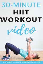 Full Workout Video 30 Minute Hiit Workout With Weights At Home Workout For Women Hiit Workout Videos Hiit Workouts With Weights 30 Minute Hiit Workouts