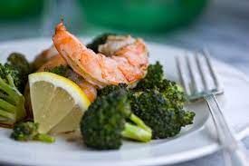 Roasted Broccoli With Shrimp Recipe Recipe Recipes Cooking Roasted Broccoli