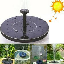 Whether you want a gentle stream of water or a mighty water stream high into the air, you'll be able to adjust your new water pump to suit your design style. Outdoor Solar Powered Floating Bird Bath Water Fountain Pump Garden Pond Pool Ebay