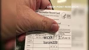 The card also contains information identifying the recipient and the location where the shot was given. Nevada Officials Warn Of Illegal Fake Covid 19 Vaccine Cards Sold Online Ksnv