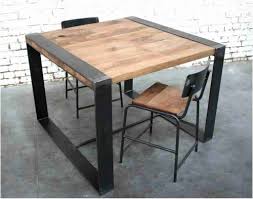 Table Metal Bois Luxe Table En Bois Et Metal Maison Design Wiblia En 2020 Table Metal Bois Table Bois Table Bois Et Fer