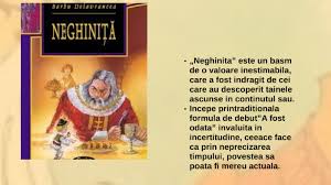 De ce să foloseşti brainly? Basm Neghinita By Udrea Elena Denisa