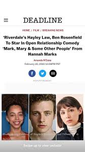 Her next project, mark, mary & some other people, will feature ben rosenfield, hayley law and gillian jacobs. Pin By Malina Stark On Films Open Relationship Film Hayley Law