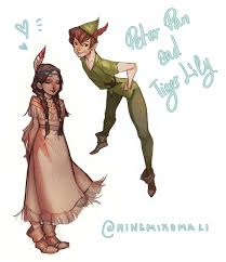 Peter Pan And Tiger Lily Mali Benedicto Vasanserekul On Artstation At Https Www Artstation Com Artwork In 2020 Tiger Lily Peter Pan Tiger Lilly Peter Pan Tiger Lily