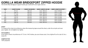 Bridgeport Zipped Hoodie Colour Red
