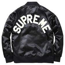 Supreme Champion Satin Jacket Black 450 Liked On Polyvore Featuring Outerwear Jackets And Satin Jackets Leather Jacket Men Satin Jackets Jackets