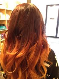 Gallery For Brown And Orange Ombre Hair Orange Ombre Hair Fire Hair Hair