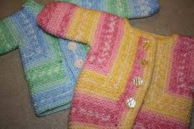 Baby Surprise Jacket Preemie Sized Crochet Baby Projects Knitted Baby Cardigan Crochet Doll Clothes