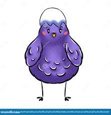 Bonito Arte Digital De Símbolo De Vacaciones Linda Chica Violeta De Pascua  Con Una Parte Bonita De La Concha Aislada En El Fondo B Stock de  ilustración