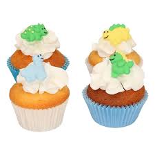 Weitere ideen zu dinosaurier, dino kuchen, kindergeburtstag. Bakeria Funcakes Dinosaurier Zuckerdekor 8 Stuck 8 Dinosaurier Zuckerfiguren Glutenfrei