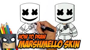 Grab your paper, ink, pens or pencils and lets get started!i have a large. How To Draw Fortnite Marshmello Skin Step By Step Youtube
