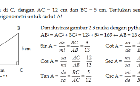 Soal juga dapat diunduh melalui tautan berikut: Materi Perbandingan Trigono Etri Beserta 5 Contoh Soal Jawabanku Id