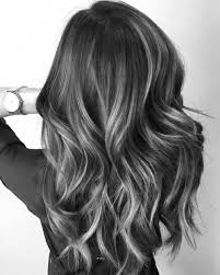 Black And Dark Grey Ombre Hair 40 Two Tone Hair Styles Gray Hair Highlights Grey Hair Color Charcoal Hair