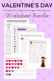 Free Preschool Printable Valentine S Day Worksheet Bundle Valentines Printables Valentine Fun Valentine Worksheets