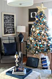 15 awesome navy sofa living room ideas home decor bliss. Decorations Of Blue On White Christmas Tree Southern State Of Mind Blog By Heather