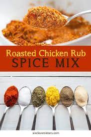 Roasted Chicken Rub Spice Mix Receta Con Imagenes Pollo Asado Especias Caseras Condimentos Caseros