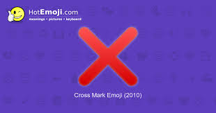 Cross Mark Emoji Meaning With Pictures From A To Z