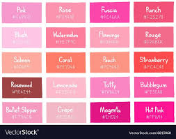 Pink Tone Color Shade Background With Code Download A Free Preview Or High Quality Adobe Illustrator A Pink Color Chart Color Palette Pink Blush Color Palette