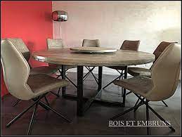 wooden round dining table metal legs table salle a manger table a manger ronde en bois table a manger ronde