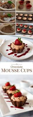 A Pretty Ruffled Chocolate Cup Filled With A Rich Creamy Milk Chocolate Mousse Backrezepte Einfacher Nachtisch Leckereien