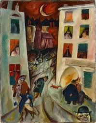 George Grosz 1893 1953 The Road Die Strasse 1915 Oil On Canvas Staatliche Kunsthalle Baden Baden Germany German Art Art Cityscape Art