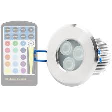 Rgb Led Downlight Waterproof Recessed Led Light Remote Sold Separately 8 Watt Super Bright Leds