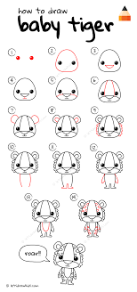 It's super fun and super easy to draw, perfect for young artists. How To Draw Tiger For Kids Drawing Tutorials