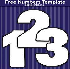 An unlimited supply of printable worksheets for addition of whole numbers and integers, including both horizontal and vertical problems, missing number problems, customized number range, and more. Free Printable Bold Number Templates Make Breaks