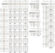 French Door Frame Dimensions Standard Window Sizes Window Sizes Window Sizes Chart