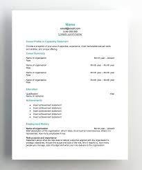When you're just beginning your career: Reverse Chronological Resume Template Hudson Australia