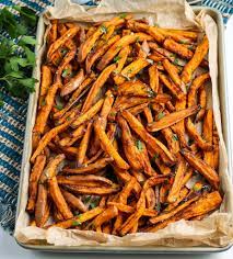 I am a huge sweet potato fries addict and with lots of sweet potatoes in our. Air Fryer Sweet Potato Fries Ninja Foodi Recipe Air Fryer Fanatics