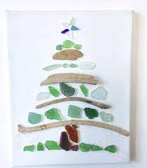 Seaglass Driftwood Christmas Tree Sea Glass Crafts Beach Glass Crafts Sea Glass Art Projects