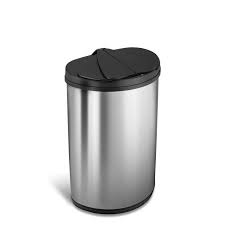 Последние твиты от moon's trash can (@mxntymoon_). Ninestars Motion Sensor Touchless Half Moon 12 4 Gal Trash Can Stainless Steel With Stainless Steel Lid Walmart Com Walmart Com
