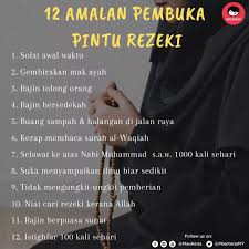 7 zikir pembuka rezeki terbaik. Work Co Resumemurah On Twitter 12 Amalan Pembuka Pintu Rezeki