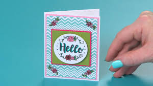 See more ideas about sizzix, card making techniques, sizzix big shot. How To Create A Hello Mini Card Sizzix Youtube