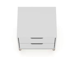 White drawer nightstand set with drawers. Rockefeller Ii White Night Stand 2 102gmc1 Manhattan Comfort Night Stands In 2021 Perfect Bedside Table Nightstand Set Of 2 Drawers
