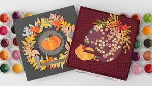 See more ideas about fall cards, cards, thanksgiving cards. How To Make Shimmery Die Cuts For Stunning Fall Cards Kari Doodle Studio