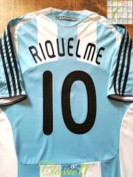 Camiseta shirt fc barcelona messi 10 player issue worn. C11 Football Shirts On Twitter Just Arrived In Store Riquelme 10 Argentina 2007 08 Home Shirt 59 95 L Https T Co Omr0lkxnny