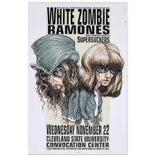 1995 White Zombies Ramones White Zombie Concert Posters Concert Poster Art