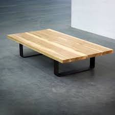 table basse ruban metal et bois massif fabrication artisanale table basse table basse bois plateau bois