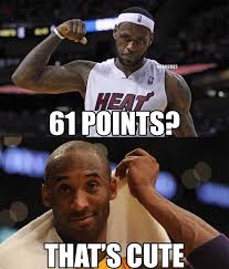 Lebron james' reaction to j.r. Nba Memes Pe Twitter Lebron James Explodes For 61 Points Kobe Bryant Fans React Nba Heat Lakers Http T Co Mnethz0x6x
