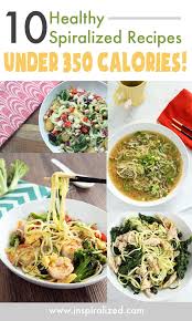 See our low calorie eggplant parmesan recipe here. Inspiralized 10 Healthy Spiralized Recipes Under 350 Calories